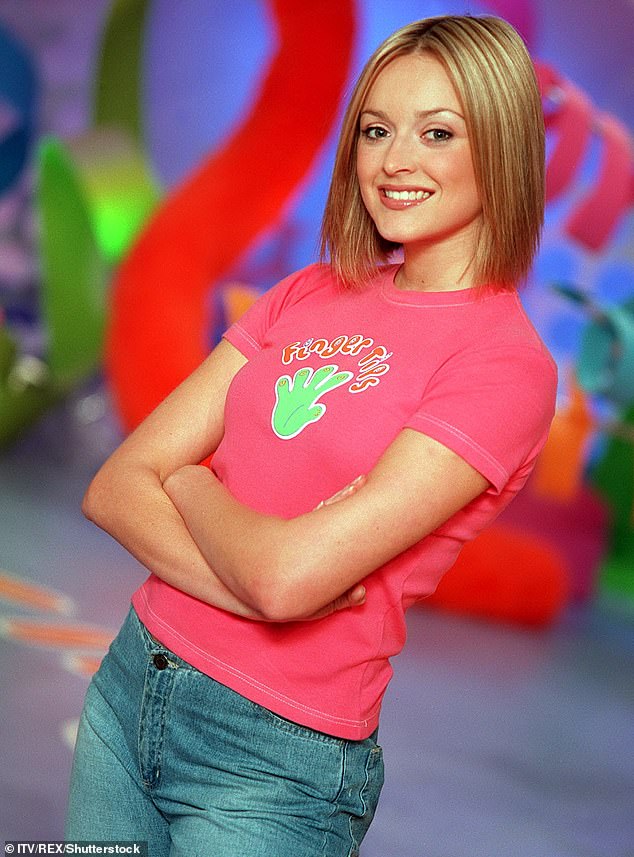 Old times: Popular TV and radio personality battled bulimia throughout her early twenties (pictured on the Finger Tips children's show in 2002)