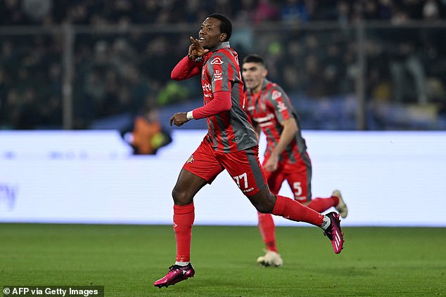 Cremonese striker David Okereke had put the hosts in front against Inter Milan from the start.