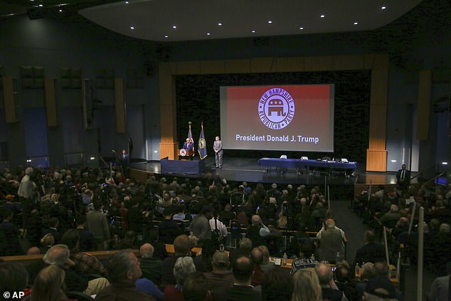 Trump was speaking to the New Hampshire Republican Party at their annual meeting in Salem, New Hampshire.  The first primary election state in the nation is vital to those seeking the presidential nomination every four years.