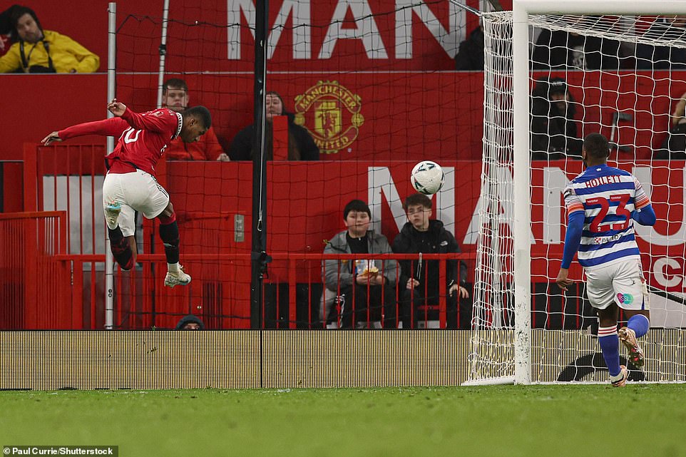 Marcus Rashford appeared to have scored a record tenth goal in consecutive games for the club in the first half