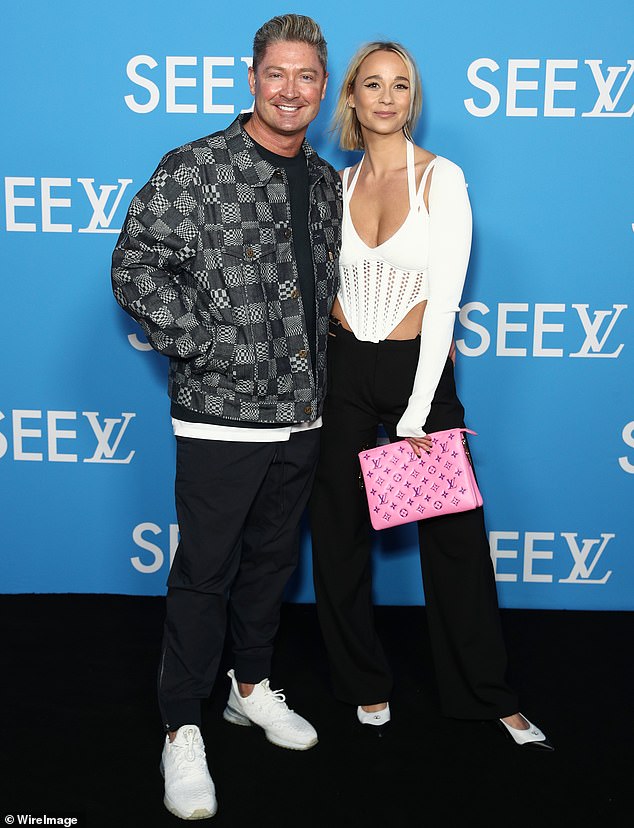 Former Test captain Michael Clarke (pictured with Jade Yarbrough) also didn't want to attend cricket's biggest night, not because he was exhausted, but because the media presence meant he couldn't relax and 