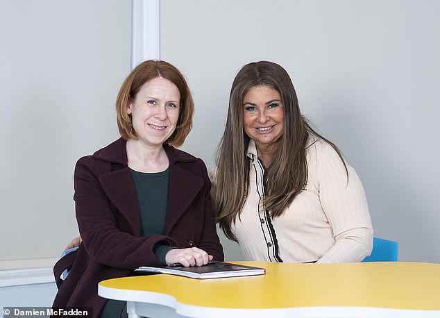 Jake and Alexander were both diagnosed with ADHD by Professor Debora Elijah, right, pictured with Mail on Sunday reporter Jo Macfarlane, left. Prof Elijah runs the Elijah Social Cognitive Skills Centre in north London