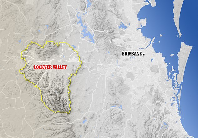 The tragedy occurred at a property in the Lockyer Valley in southeast Queensland on Saturday.