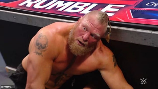 Brock Lesnar couldn't believe he was kicked out of the Rumble in just 3:34