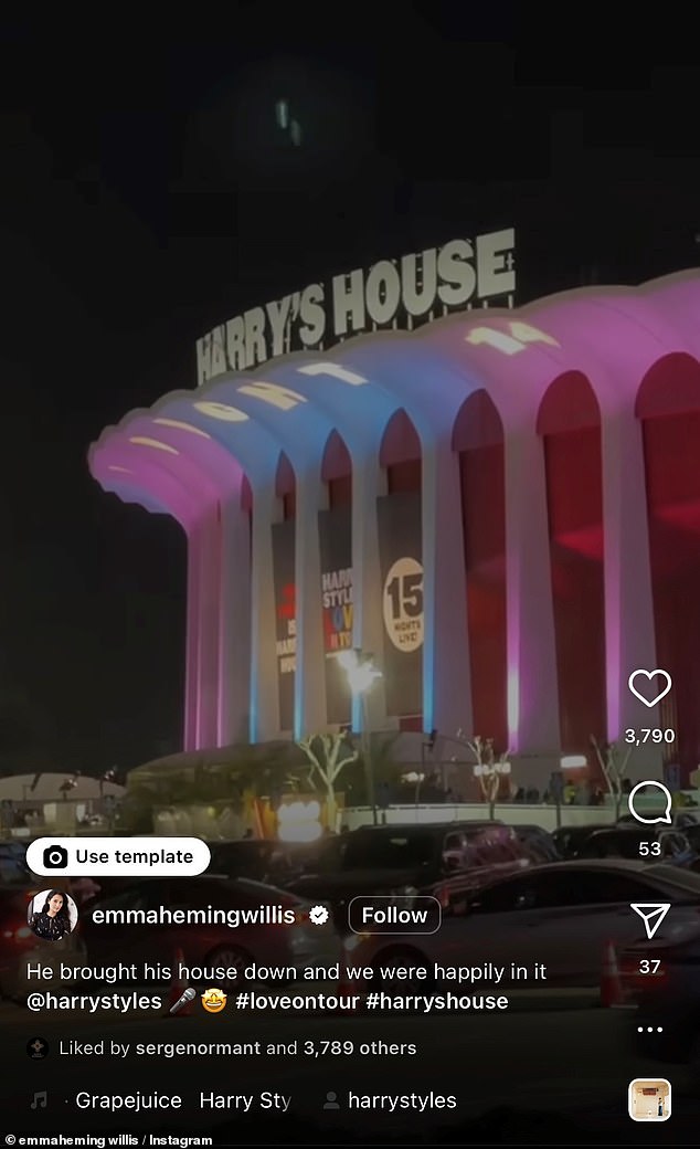 The Power of Music: The Kia Forum was temporarily renamed 'Harry's House' on Friday, January 27