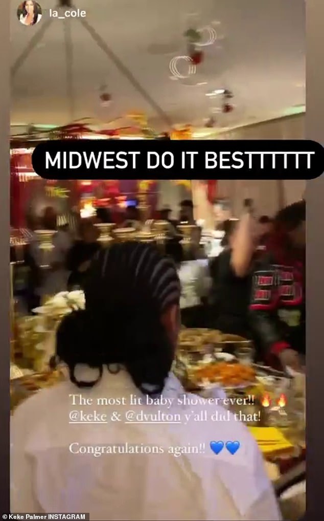 High praise: One guest declared, 'Midwest do it besttttt' on Instagram, while mentioning that it was 'the brightest baby shower ever!'