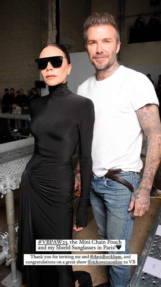 Posh and Becks joined a number of different A-listers at the Dior Paris Fashion Week show earlier this year