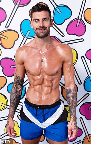 Comeback: Adam was the bombshell that shocked the nation as he returned to the ITV2 dating show for the second series in 2022