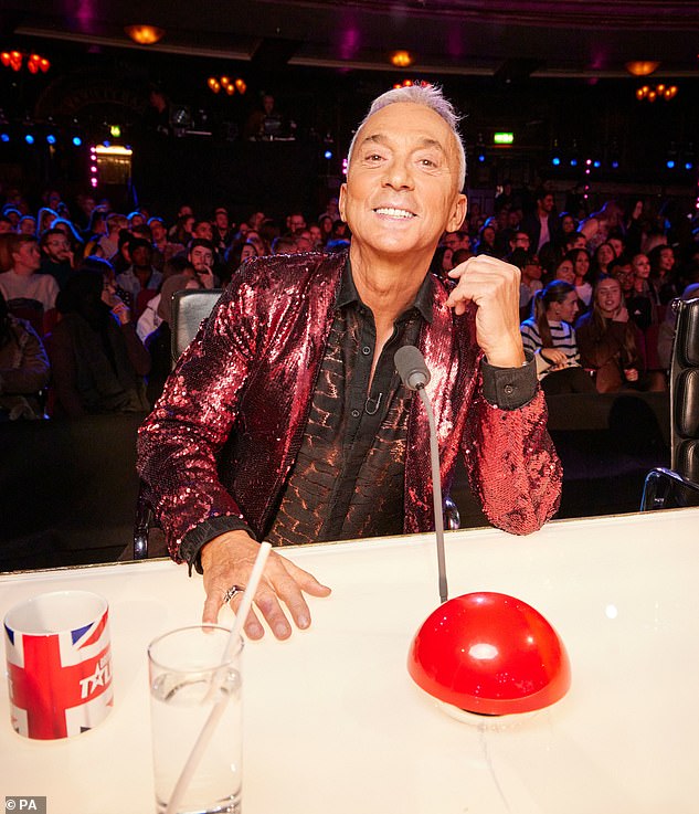 oops!  It was reported that he said that Bruno had pressed the golden buzzer too soon to prevent Simon Cowell and Alesha Dixon from hitting him, so he had pressed it during the act.