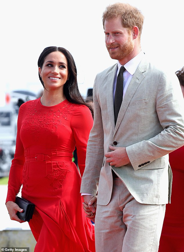 The Duke and Duchess of Sussex pictured together in October 2018