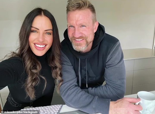 The post comes weeks after Alex revealed she is focusing on herself following her split from former AFL star Nathan Buckley (right)