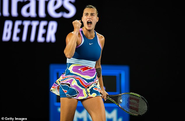 Seeded fifth, Sabalenka rallied from a set down to defeat Rybakina 4-6, 6-3, 6-4 at Melbourne Park on Saturday night.