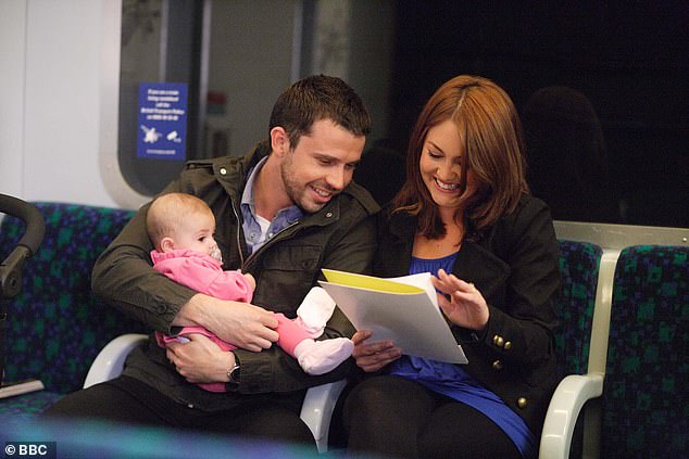 Daddy Duties: Ryan's return comes amid the news that he is becoming a grandfather, with his little daughter Lily expecting a baby (Ryan and Stacey pictured with baby Lily in 2010)