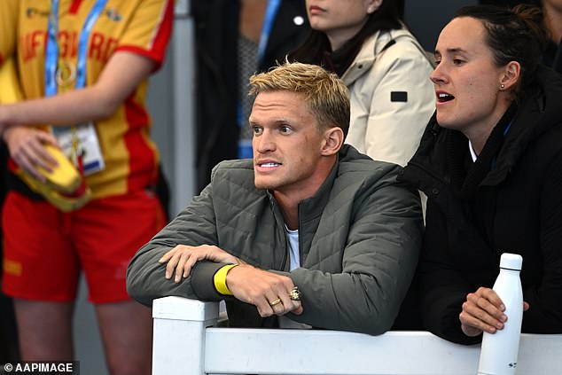 Chalmers was accused of doing a backflip in the decision not to compete in the 100m butterfly at the World Championships to deny McKeon's new love Cody Simpson (pictured) a place on the Australian team, a claim that he vigorously denies.