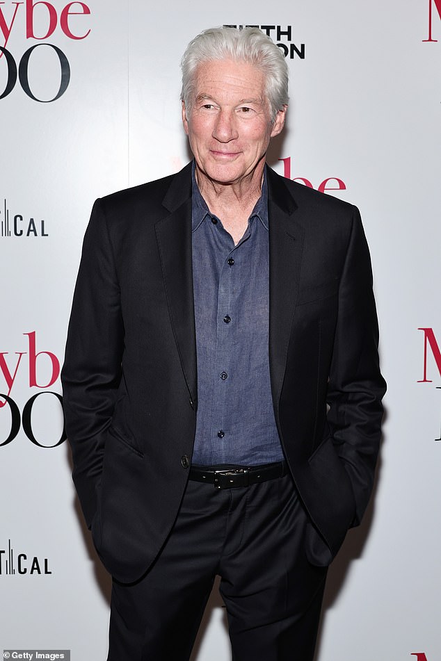 Different: Like James Corden, Hollywood heartthrob Richard Gere was given a middle name traditionally used by the opposite sex, with his name Tiffany