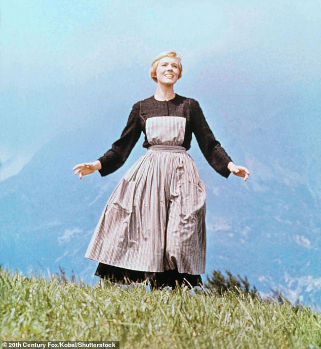 Makeover: The 28-year-old Love Island winner will dress up as the character from the classic 1965 film The Sound of Music as she tries to stay in the competition (Julie Andrews pictured in the 1965 film)