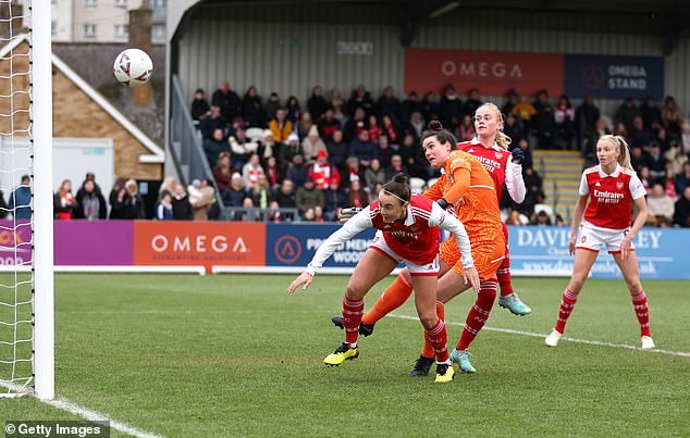 Caitlin Foord opened the scoring at Meadow Park, putting Arsenal Women on the rise