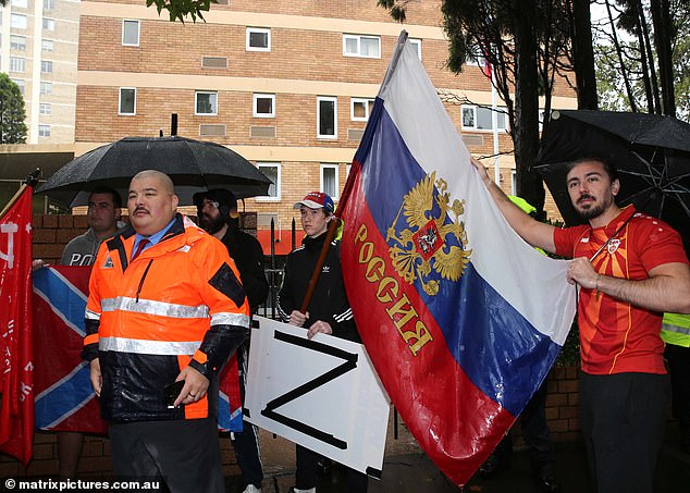 Boikov (left) said on a Russian talk show on Sunday that pro-Russian protesters had deliberately attacked Djokovic's matches at the Australian Open to promote war against Ukraine.