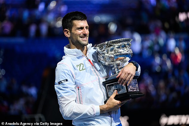 Djokovic won a record tenth Australian Open title after beating Stefanos Tsitsipas