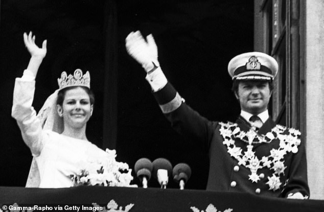 King Charles and Queen Silvia were married on June 19, 1976 in Stockholm Cathedral after meeting at the 1972 Munich Olympics.