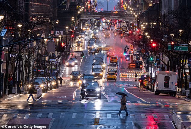 A New York City with no snow this week.  The city saw its first gust of the season on Wednesday.