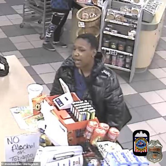 Donatos Pizza staff members told Columbus Police that 24-year-old Nalah Jackson (pictured) left the restaurant when Barnett entered.  She appeared in court last week for her kidnapping, but she did not plead guilty.