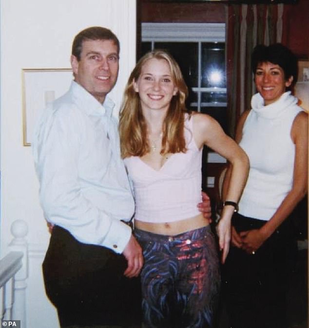 Prince Andrew has always denied the accusation made by Virginia Giuffre (pictured with Ghislaine Maxwell in 2001)