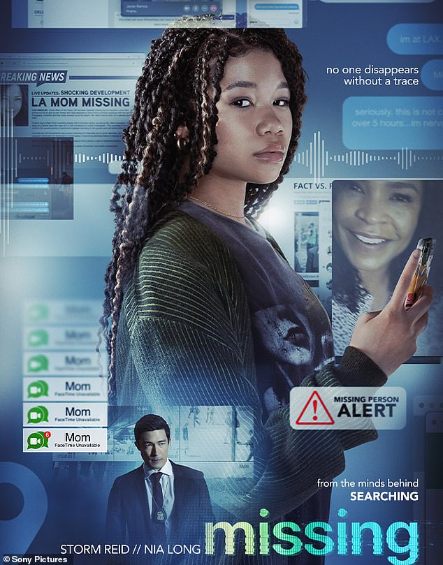 Missing: Missing, a thriller about a young woman who uses online tools to find her missing mother, fell two places to sixth place in its second week in theaters.  The drama starring Nia Long and Storm Reid grossed nearly $5.7 million at the box office