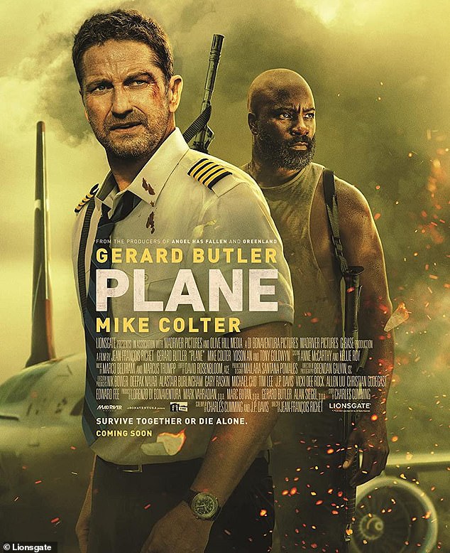 Unlikely Team: Plane, starring Gerard Butler and Mike Colter as an airline pilot and a convicted murderer who team up to protect themselves and the passengers after their flight is forced to land in a war zone, generated about $3.8 million in ticket sales, taking seventh place