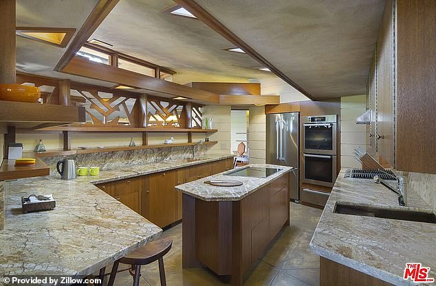 This is the kitchen inside the house in Central Valley California