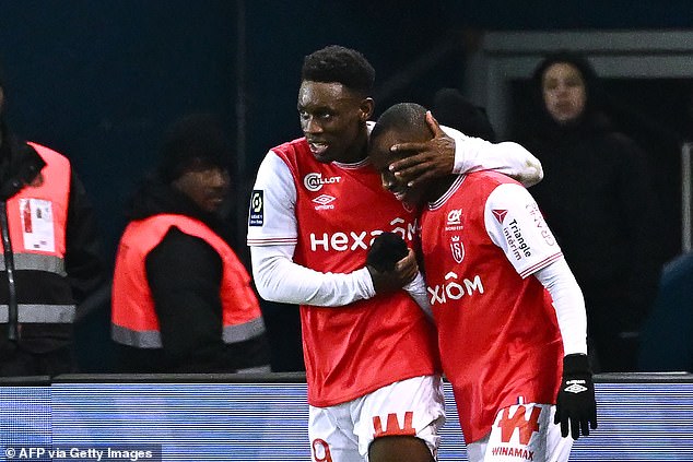 Folarin Balogun, on loan from Arsenal, scored in the sixth minute of extra time against PSG