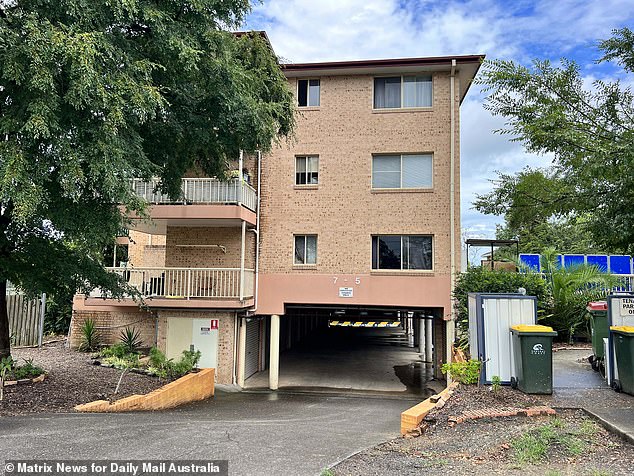 In the image, the complex of units where a man and a woman were allegedly tortured in Wyong.