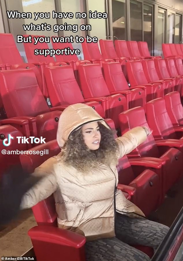 Soccer Fan: Amber has been seen watching the games on several occasions.