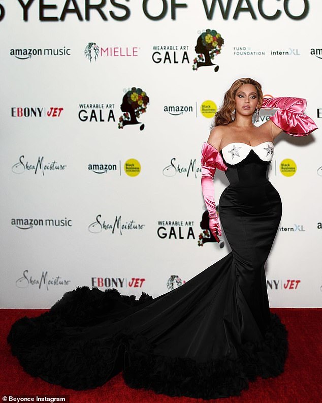 Epic: Beyonce (pictured last month) led the way with an incredible nine nominations as the nominations for the 65th Grammy Awards, but it hasn't been confirmed that she'll be performing.