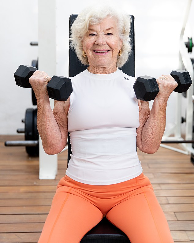 76 years old and without medication.  Joan is 5th lighter, with strong and defined muscles, a flat tummy, shapely legs