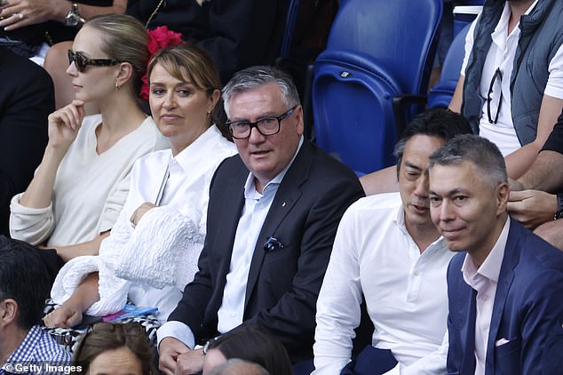 'Everywhere' Eddie McGuire lived up to his name with TV personality and former Collingwood boss in attendance with his wife Carla McGuire