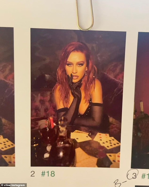 Hot Stuff: She shared a polaroid of herself from a sensual shoot