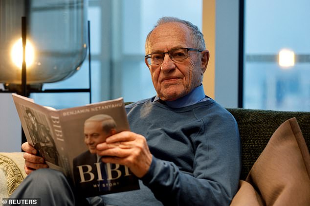 Alan Dershowitz (pictured) was sued by Jeffrey Epstein's victim Virginia Giuffre for calling her a liar for her claims that she had been forced to have sex with him.