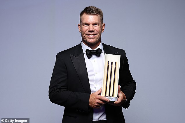 Veteran starter David Warner was named Men's ODI Player of the Year on Monday