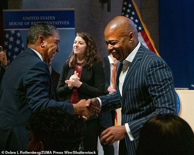 New York City Mayor Eric Adams at the Columbia University Forum on January 29.