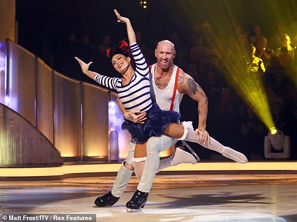 Thomas is pictured taking part in Dancing On Ice in January 2013 alongside fellow skater Robin Johnstone.