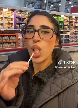 Tasmin Dhaliwal, from Toronto, Canada, went viral for admitting that she often eats the free small bites offered at the wholesale supermarket chain for dinner.