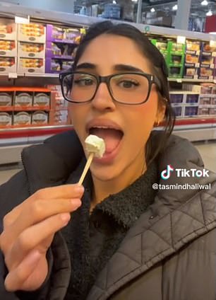 Tasmin Dhaliwal, from Toronto, Canada, went viral for admitting that she often eats the free small bites offered at the wholesale supermarket chain for dinner.