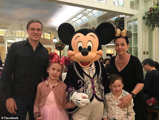 Ms Allen (pictured with her family at Euro Disney) told Daily Mail Australia that her view of Qantas is that it has a 