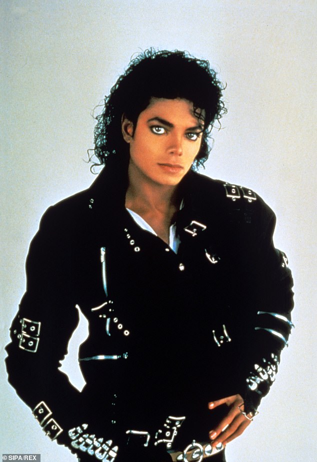 Iconic: Earlier this month, Antoine was announced as director of Lionsgate's upcoming Michael Jackson biopic, which has been approved by the late pop star's estate;  Michael seen in 1987