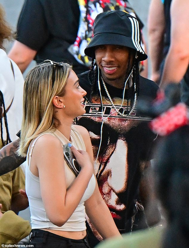 Having fun: Despite the controversy, Swanson was later seen with Tyga during a trip to Disneyland in April 2022