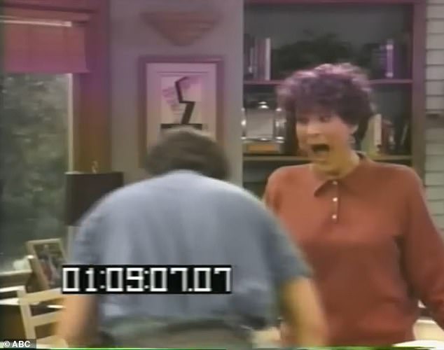 An unearthed blooper shows the moment Allen appears to show off his co-star Patricia Richardson on the set of the '90s sitcom Home Improvement.