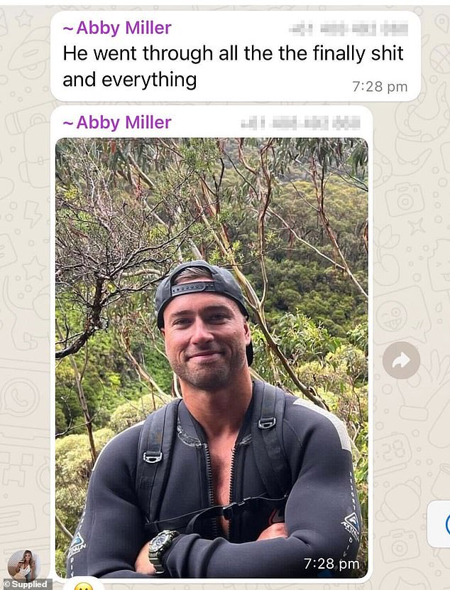 Abby posted a photo of Harrison in the WhatsApp group chat as proof of their relationship and also referenced the fact that he made it to the 'end' of MAFS.