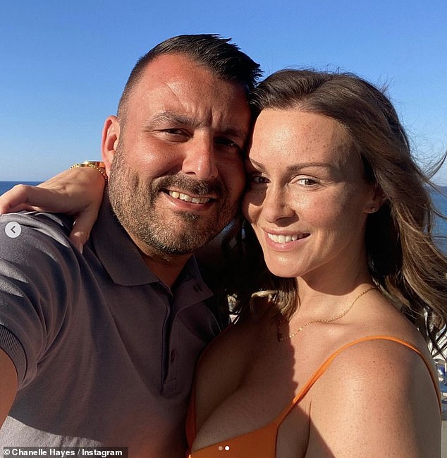 Loved: Chanelle recently enjoyed a sunny vacation with her fiancé Dan Bingham