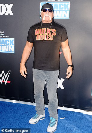 Hogan (pictured) last entered the ring in 2013. He has said he did not get to do a final goodbye match like many other legendary wrestlers because of the many injuries he suffered throughout his career